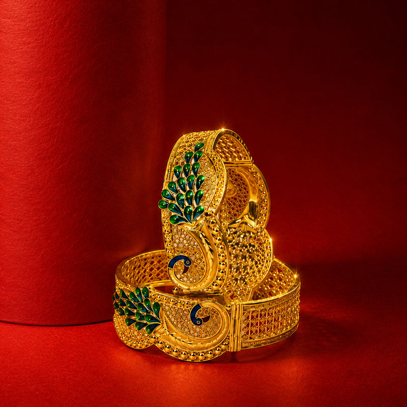 Peacock Motif Menakari Chur