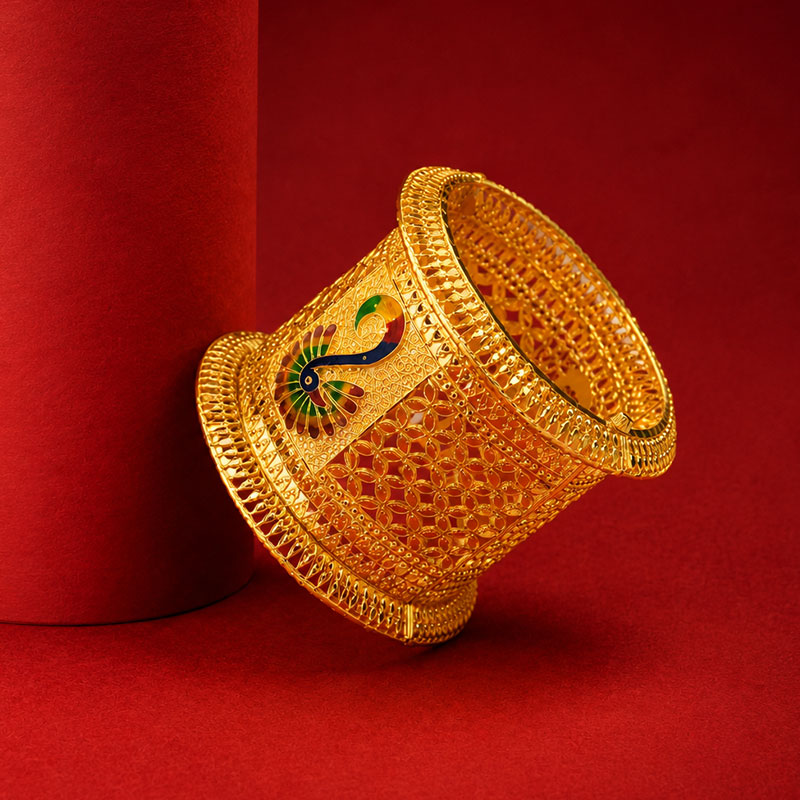 Peacock Motif Kankan Chur